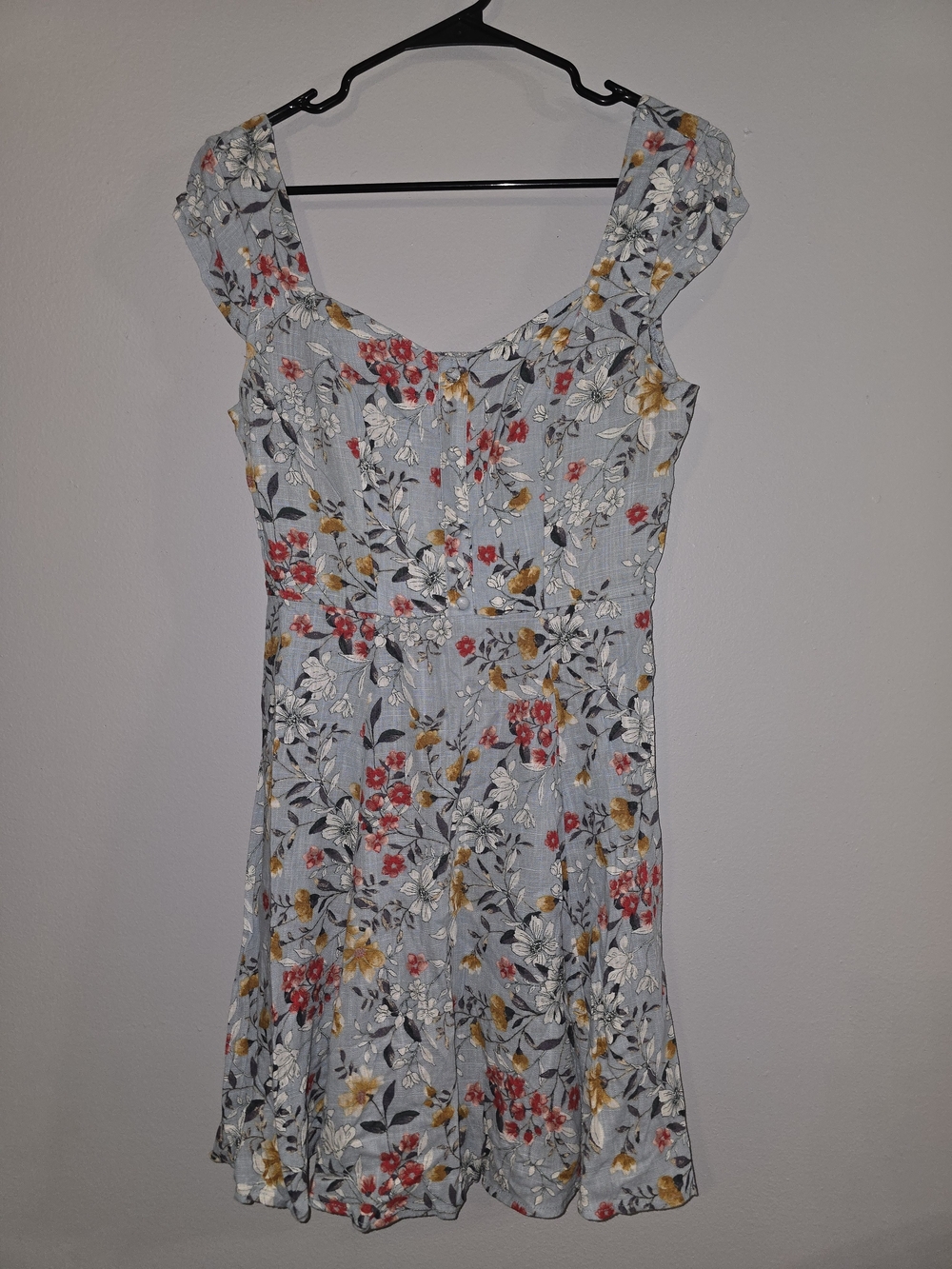 City Triangles Light Blue Floral Mini Dress
